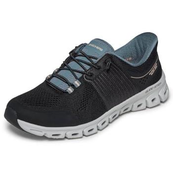 Skechers Stargaze Glide‑Step Slip‑In Sneakers – Black, Size 6, Textile/Synthetic, Vegan, Machine Washable