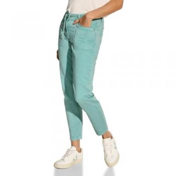 Cecil Damen Jogg Jeans 5-Pocket-Style in Adriatic Green, Gr. 30, Länge 28