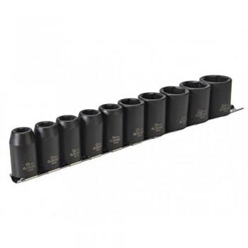 Jeu de douilles à choc 1/2 métriques 10 pièces Teng Tools 10-24mm