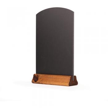 Chalkboards UK Wooden A4 Table Top Chalkboard with Plinth, Rustic Brown, 31 x 21 x 4 cm