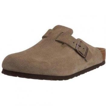 Birkenstock Boston Leve Taupe Bruin Zomer Sandalen