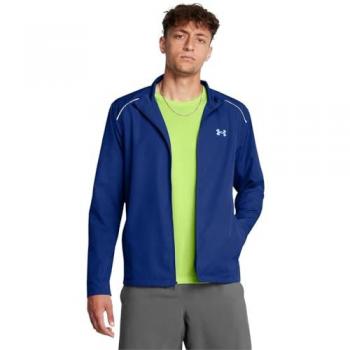 Chaqueta Under Armour Storm Run Shell para hombres, color azul, talla L