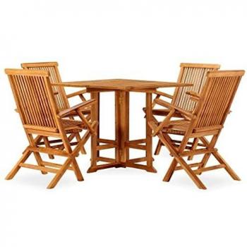 VidaXL Klappbare Essgruppe für den Garten