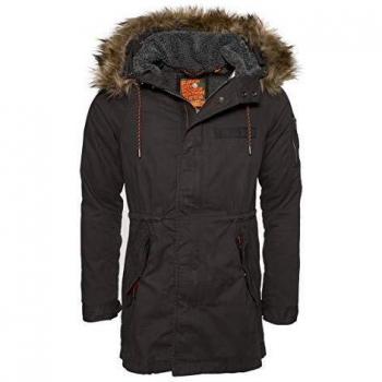 Superdry Chaqueta de Invierno Mountain Rookie Aviador Negro