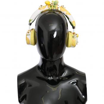 Women's Dolce & Gabbana Sicily Lemon Print Headphones
