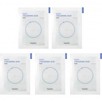 Beplain Moisture Boost Hyaluronic Mask Bundle – 5 Sheets, 25 ml
