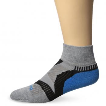 Balega Enduro TechQuarter Socks – Grey/Blue Gradient – Size M (EU 40‑43)