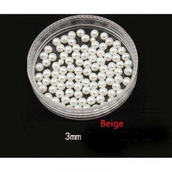 Perles rondes en ABS, sans trou, 300 pièces, pour bricolage et décoration, 2/3/4/5/610mm