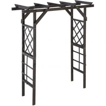 Rosenbogen Pergola Ben von PROMADINO, anthrazit, B:200cm H:208cm T:65cm