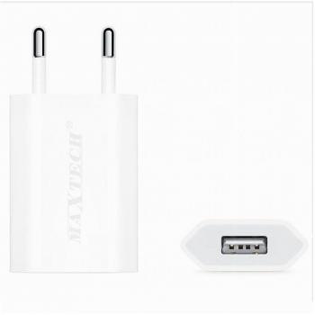 Caricabatteria USB Smartphone 5V-1000mA Maxtech CA-S014 50pz