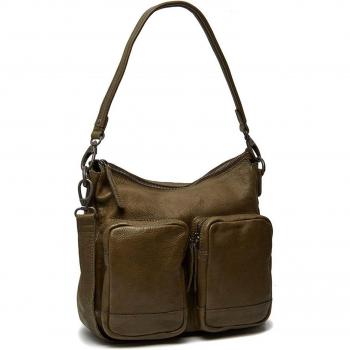 Sac seau en cuir Chesterfield