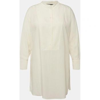 Damen Longtunika in Beige, Größe 42/44, Viskose/Polyester, Ulla Popken