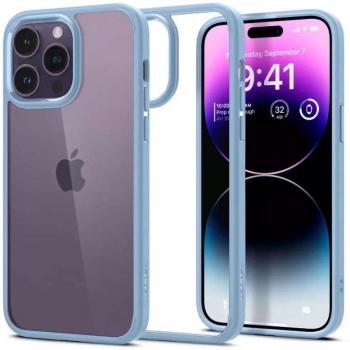 Spigen Ultra Hybrid – Coque Polycarbonate & TPU Bleu Sierra pour iPhone 14 Pro Max