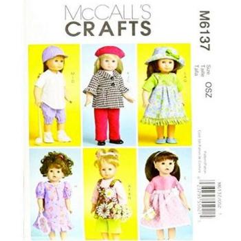 McCalls Pattern Collection: 18 Doll Fashion M6137