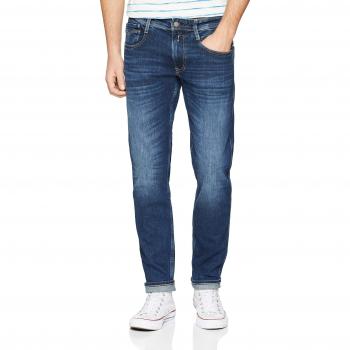 Replay Anbass Jean Slim Homme, Bleu (Dark Blue 7) W29/L34