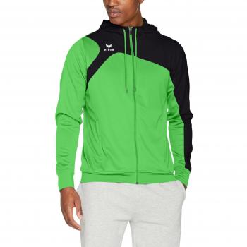 Erima Herren Trainingsjacke 1900 Club 2.0 – Kapuzenoption, grün-schwarz, L