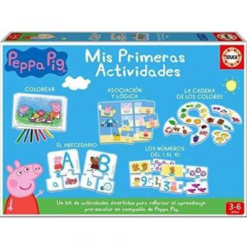 Educa 17249 Spiel „Peppa Pig: Meine ersten Aktivitäten“ (Easy Rules in English, ab 3 Jahre)