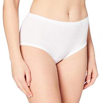 Calida Damen Midislip Baumwolle Weiß 42
