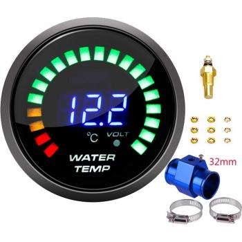 52mm LED Water Temperature Meter with Joint Pipe Sensor