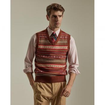 Chaleco de Hombre PuroEGO con Diseño Fair Isle