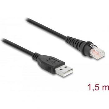 Cable USB para lector de códigos de barras, 1,5 m