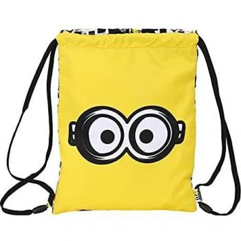 Safta M855 Sac Plat Junior, Multicolore (Blanco/Negro/Amarillo), 310xx390 mm Fille