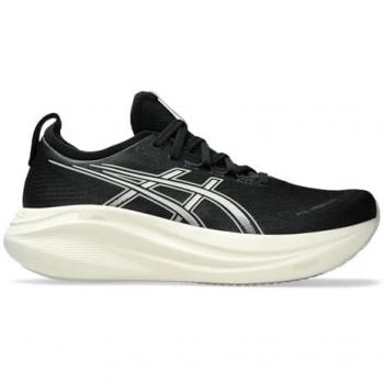 ASICS Nimbus 27 Herrenlaufschuh – Schwarz‑Lake Grey – Gr. 46