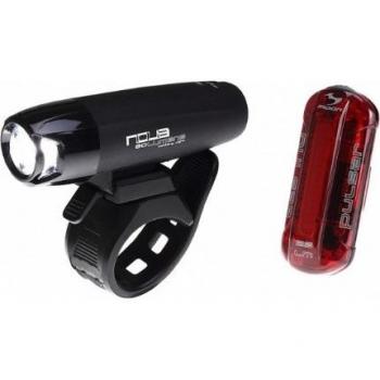 Cykelbelysning Luna 100 lm, Pulsar LED 25 lm, inkl. batteri