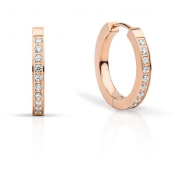 BERING Roségold Creolen mit Zirkonia 726-37-05