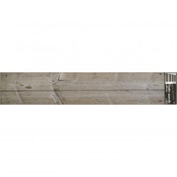 Décor intérieur autocollant bois vieilli 19,5×100 cm – Pack 3 planks marron gris