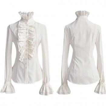 Gothic Garden Stand‑Collar Top