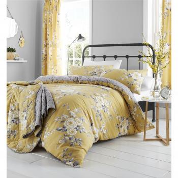 Catherine Lansfield Canterbury Double Duvet Set Ochre
