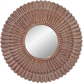 Elstead Cheyenne Round Mirror in Aegean Gold