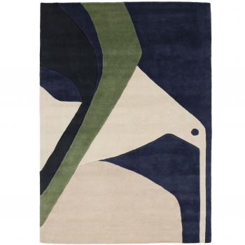 Tapis Cosmos Bleu/Blanc 200x300