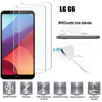 Protection d'écran en verre trempé pour LG G6