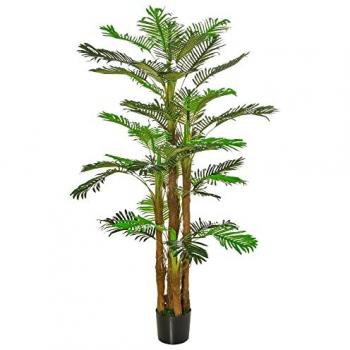 Palmeira Grande Artificial 1,85 m com Vaso Incluso