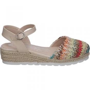 CHIKA10 Kids Alpargatas de Cuña para Niña en Colores Vivos