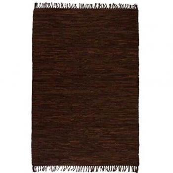VidaXL Stuoia Chindi in Pelle 120x170 cm