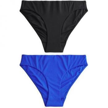 Bikini bas à jambe haute Next 2 pièces Bleu/Noir