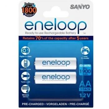 SANYO eneloop AA Readyto Use Mignon NI-MH Akku HR-3UTGB-2BP