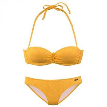 Buffalo Bügel-Bandeau-Bikini »Romance«, aus Strukturware