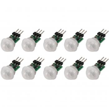 10pcs Capteur humain infrarouge AM312 DC Vert