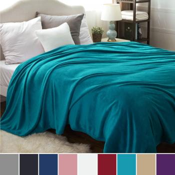 Plaid Polaire Doux Bedsure 220x240 Turquoise