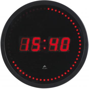 Alba LED-Wanduhr‑Serie „Dark“ 30 × 4 cm