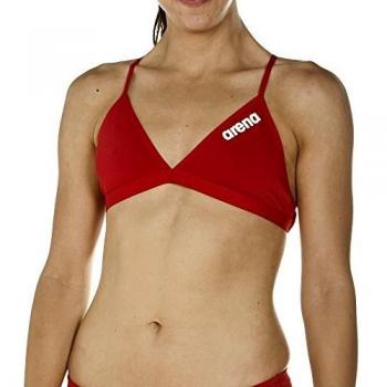 Arena Bikini de entrenamiento para mujer, secado rápido, rojo-blanco 36