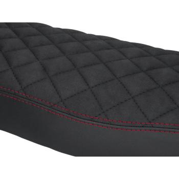 Housse de selle Simson S51 Design Noir/Rouge