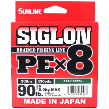 PE X8 Siglon 300M 6/90L Conjunto de Baño Verde Oscuro