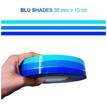 4R QuattroErre IT – Linee di Galleggiamento Nautico Blu Gradiente 35 mm × 10 mt