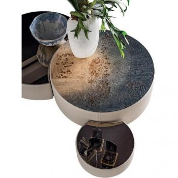 Xlmoebel Premium-Holztisch für Wohnzimmer – 3er Luxus-Set, europä