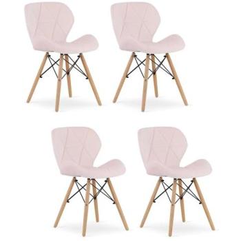 Chaise Confort Rose en Velours